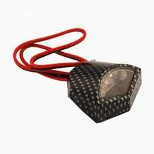 Éclairage de plaque 3 LED 12V carbone homologué One pour moto scooter quad cyclo