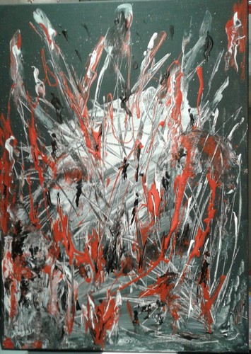 Tableau contemporain toile - tableau,