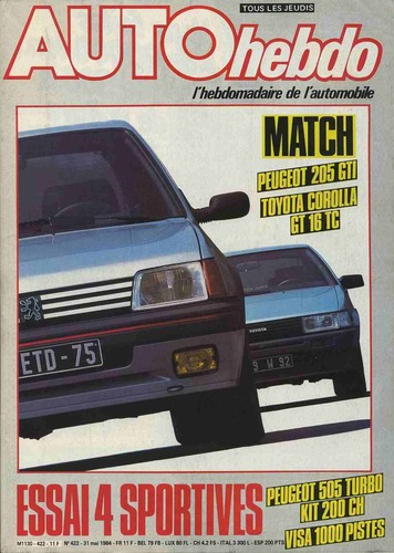 Auto hebdo 422 05 1984 - auto,