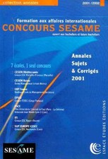 Formation aux affaies internationales concours sesame 2001 | Très bon état