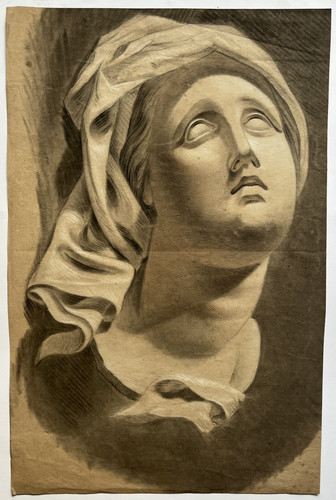 Buste antique dessin original - buste,
