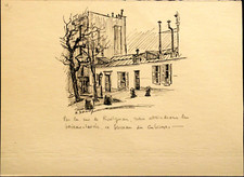 Dessin vers 1950 - , rue