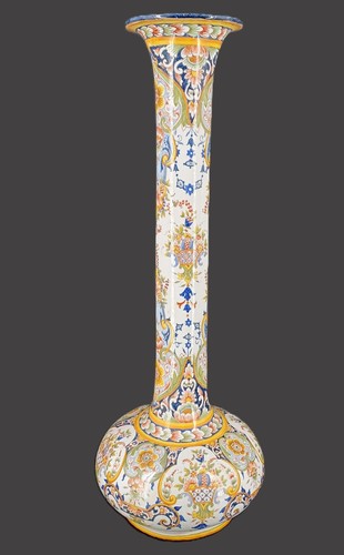 Grand vase faïence