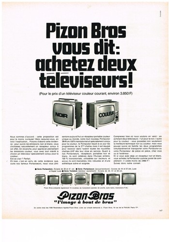Publicite adverstising 1969 - publicite,
