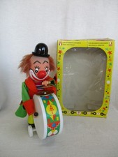 Ancien Clown vintage mécanique avec sa boite