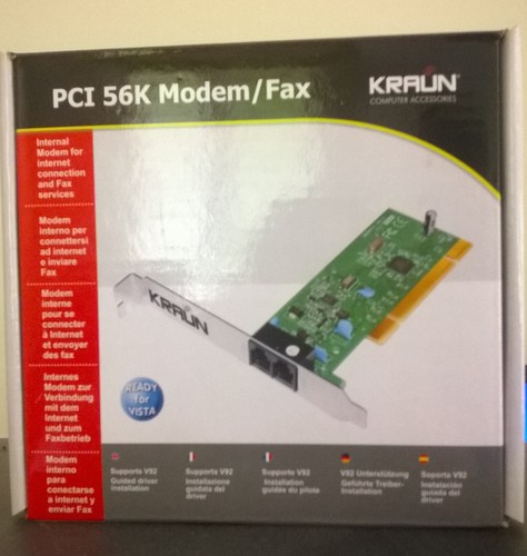 Pci 56k modem fax - 56k, kraun
