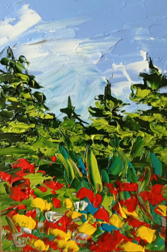 Peinture huile originale - l'huile,