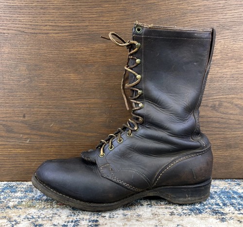 Vtg wesco spiked logging boots - wesco,