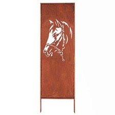 ROUILLE NOBLE PROTECTION VISUELLE JARDIN DÉCORATION 160 x 50 CM CHEVAL ABRI D...