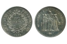 50 Francs Hercule en Argent