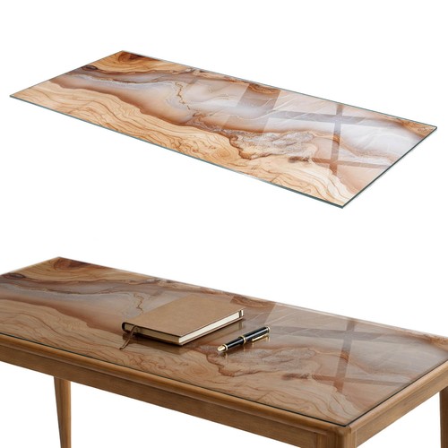 Plateau table verre pour - de,