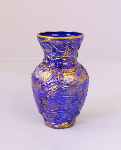 Handmade glass decorative vase - glass,