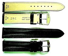 1 Bracelet ZRC 18 mm NOIR FAIT MAIN strap handmade band racing watch cuir 
