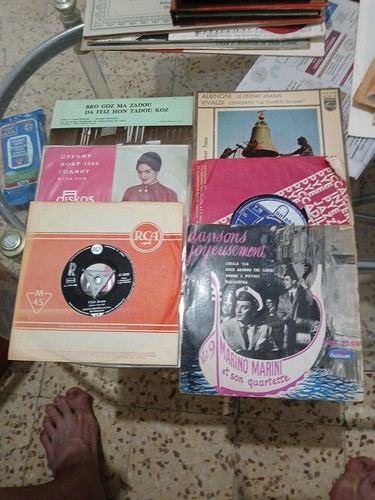 Lot disque 45 tours - disque, de