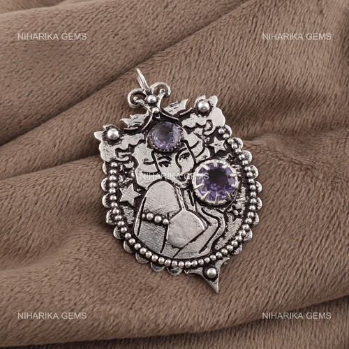 Pendentif artisan argent - pendentif, en
