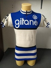 Maillot cyclisme vintage Cycliste Vélo Gitane Bon État Taille L Liv Offerte !!!