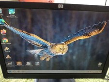 Écran moniteur HP LE1901W 19 pouces, bon état de fonctionnement, avec câbles