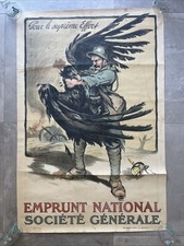 Affiche originale Emprunt National - Marcel Falter -  WW1  1914 1918