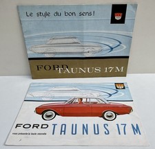 Lot 2 Catalogues brochures 1960’s : Présentation & technicités FORD TAUNUS 17M