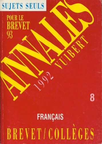 Annales brevet des - brevet,