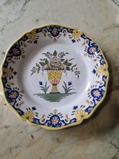 Assiette vieux rouen panier - assiette,