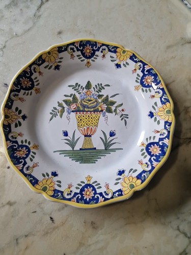 Assiette vieux rouen - vieux,