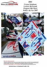 DECALS 1/43 REF 2883 Peugeot