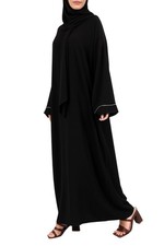 Abaya noir Voile intégré