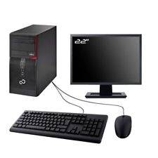 PC Fujitsu Esprimo P420 Tour Ecran 22" Intel I5-4570 RAM 8Go SSD 240Go W10 Wifi