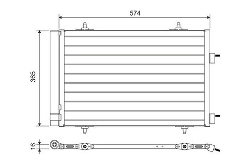 Valeo 814365 condenser air - 814365, condenser,