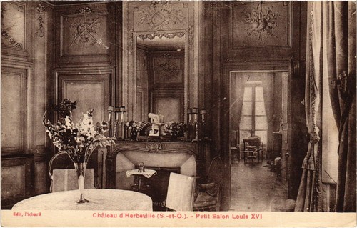 Cpa chateau herbeville - herbeville,