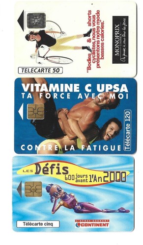 Lot 3 telecartes - lot, france
