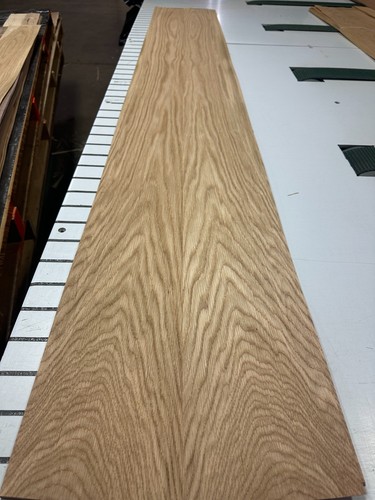 White oak raw wood veneer - white,