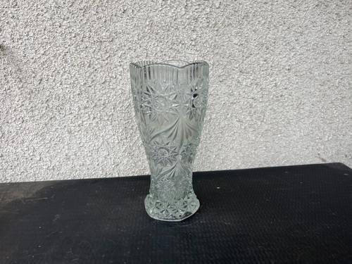 Vase cristal taille decor