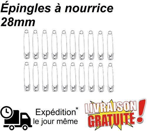 Lot épingle nourrice - nourrice, 28