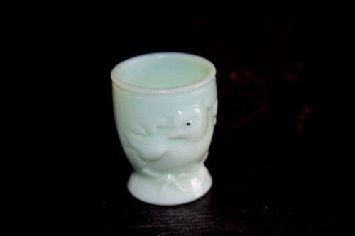 Coquetier opaline verte