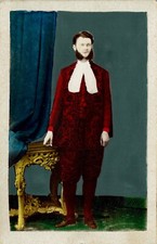 CDV Tirage albuminé colorisé Ca 1865  Sediario pontificio, tenue de cérémonie