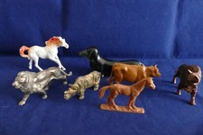 Figurines publicitaires - Lot animaux Heudebert, Omo, Mir, Danone, la roche fées