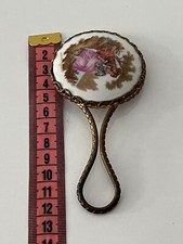 Ancien Petit Miroir Porcelaine