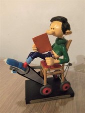 FIGURINE RESINE GASTON LAGAFFE GASTOMOBILE/PLASTOY 2004/HACHETTE