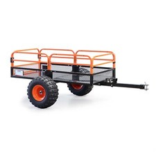 Wiltec Remorque basculante 680kg Grille Parois amovibles Tondeuse autoportée