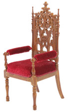 Poupées Maison Rouge Noyer