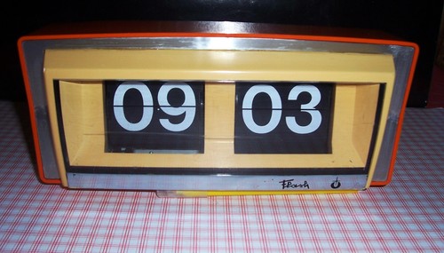 Pendule vintage orange - pendule,