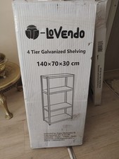 Étagère en acier galvanisé 4 niveaux – 150 kg par plateau – Rangement garage,...