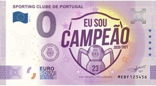 Billet touristique Souvenir 2021 Portugal Sporting Clube de Portugal