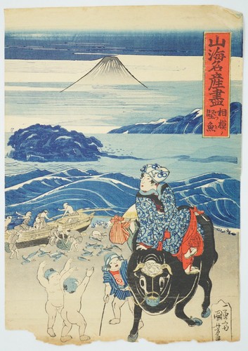 Estampe japonaise sur bois - , par