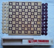 JEU DE DAMES EN BOIS NATUREL