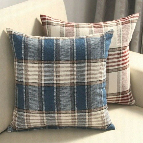 Coton lin plaid - coton,