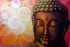Tableau Peint Visage De