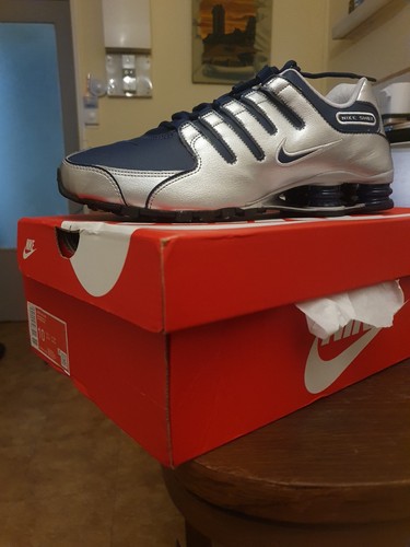 Nike shox bleue argenté - r4,